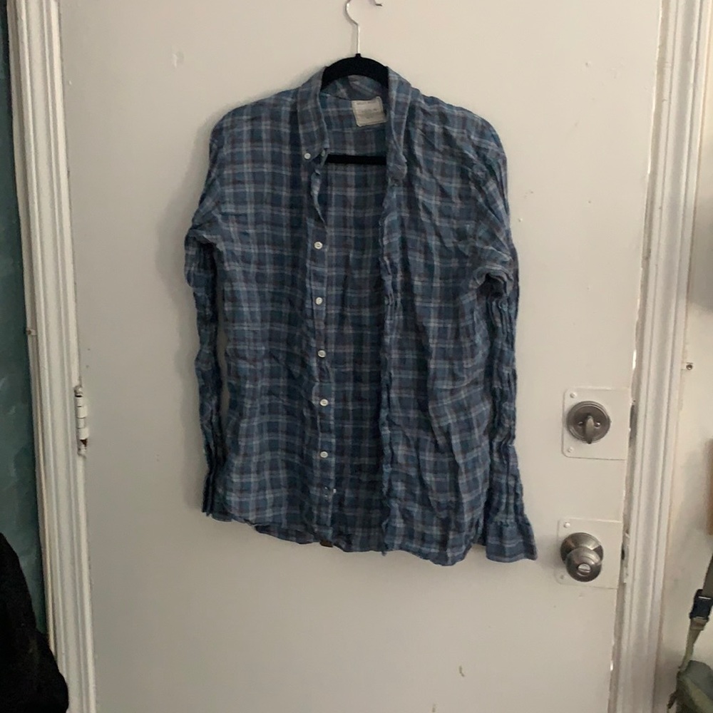 Billy Reid long sleeve lightweight button up